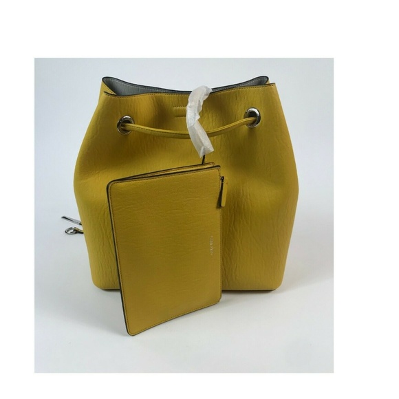 Calvin Klein Women Yellow Inside Pouch Tote HCK110